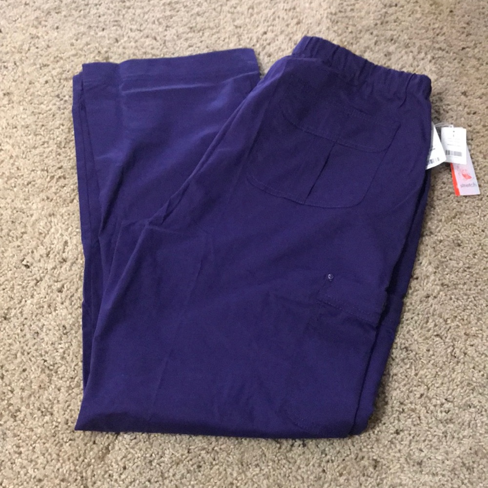 Purple scrub pants